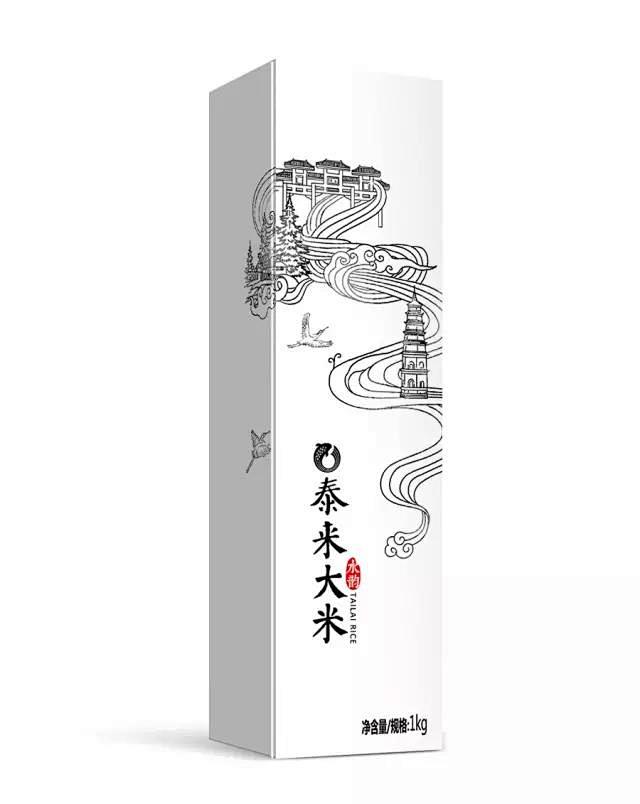 包装西林设计东北大米包装设计泰来大米天地粮心