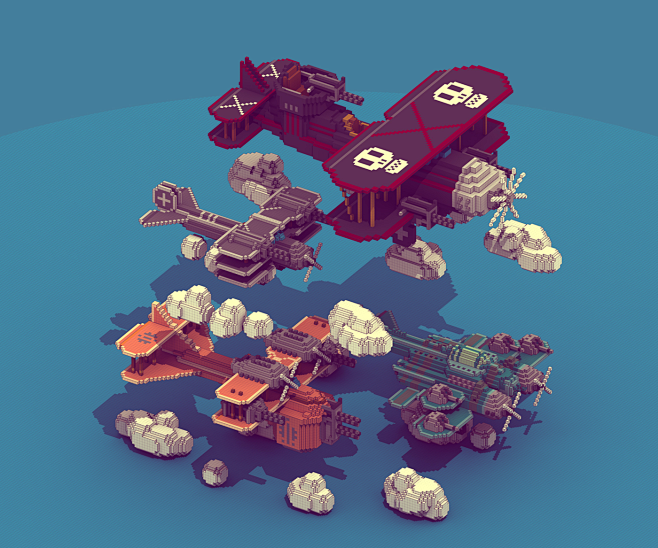 内文高能!他把3D立体场景做出了像素范儿