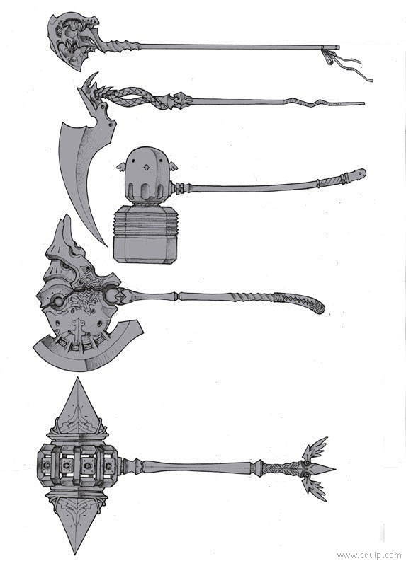 画——武器道具-花瓣网|陪你做生活的设计师 | 武器的