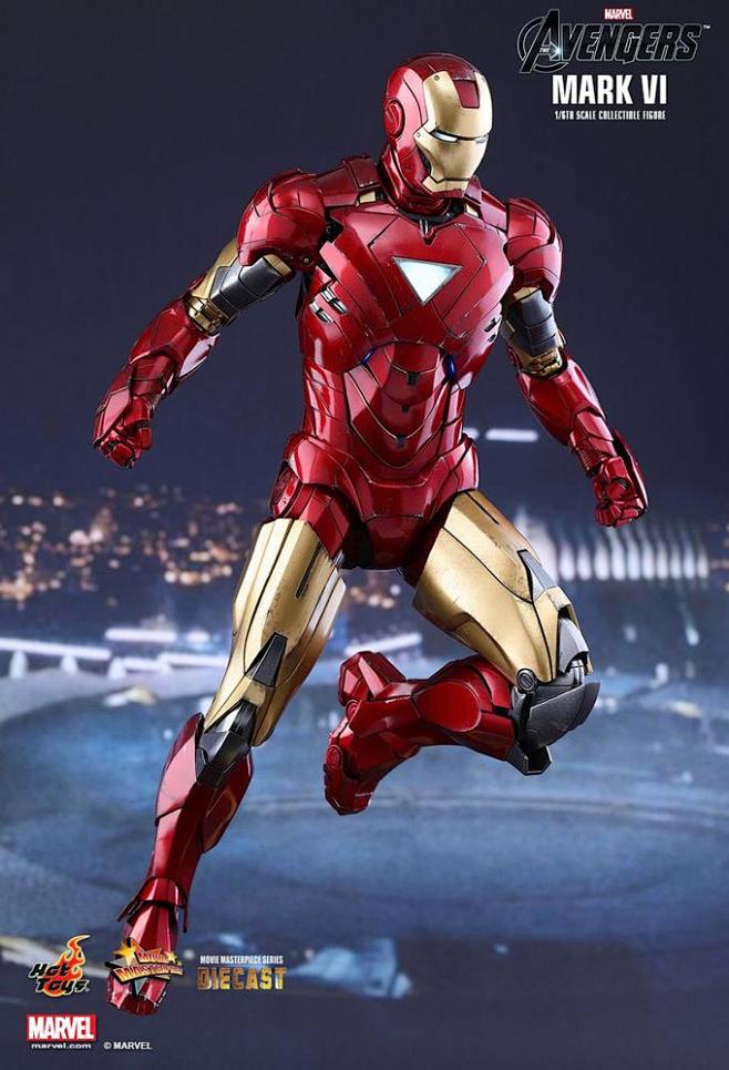 hottoys复仇者联盟16合金压铸钢铁侠马克6mark6