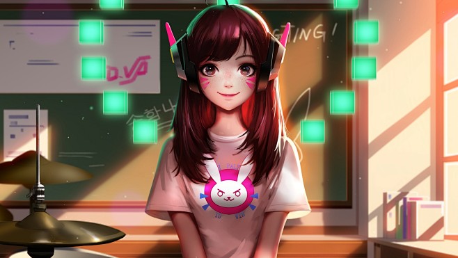 lookingatviewerschoolgirlvideogamevideogameswallpaperpreview