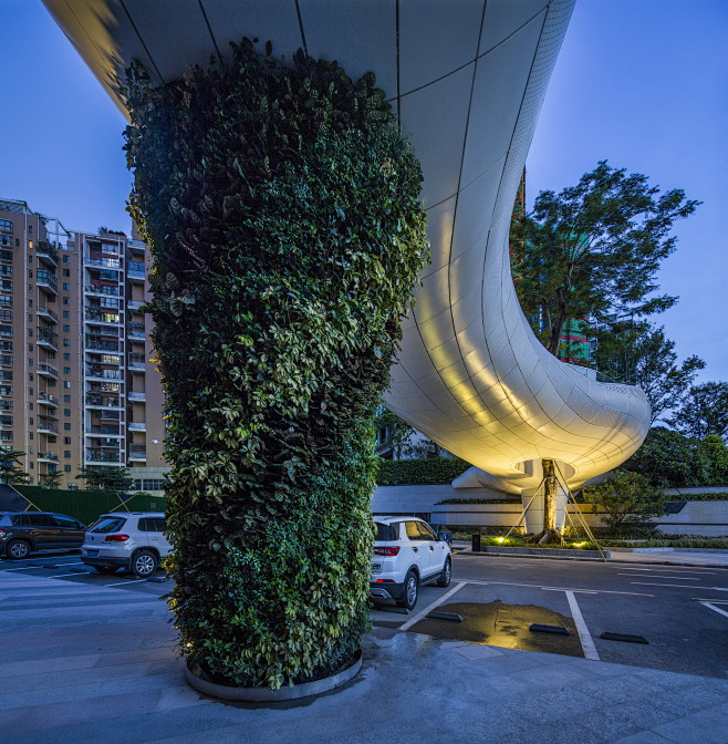 瑞展示区现代廊桥夜景垂直v夜景景观设计(S平面设计理念电子版图片
