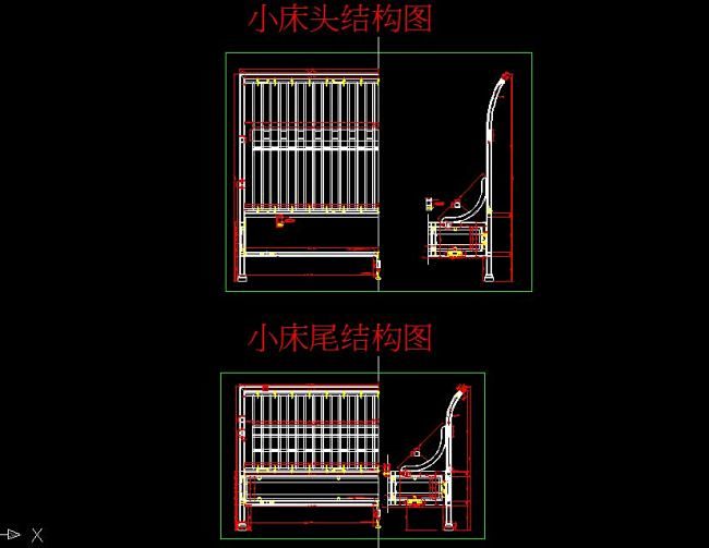 床结构图