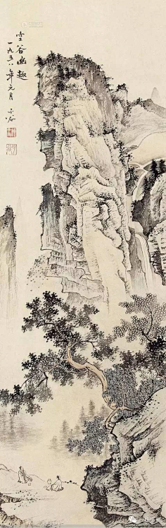 com 请欣赏当代青年画家黄彦华的《静慧居山水册》_人物 : 积集余资