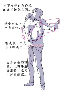 公主抱画法参考
