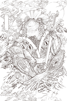 com 金蟾十三浪人系列插画【壹】——蛊瞳元一-古田路9号-品牌创意