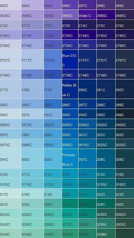 国际通用的潘通色值转需67676767