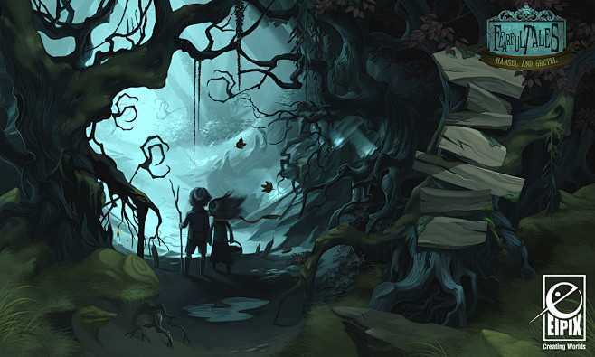 游戏恐怖童话糖果屋场景原画fearfultaleshanselandgretel
