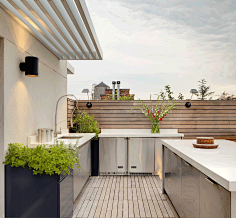 浪漫露台各种精选的屋顶花园露台