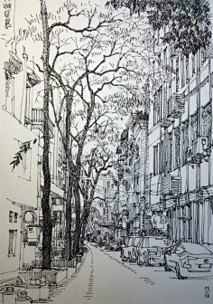 手有余香采集到建筑速写