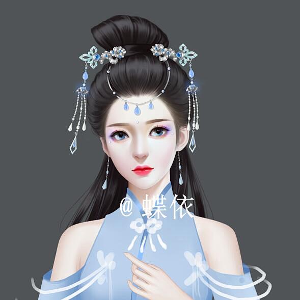 画师蝶依微博蝶依画楼插画古风插画画师专辑插画集言情插画橙光橙光