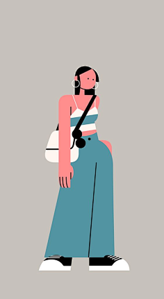 com two styles of girls illustrations on behance 4