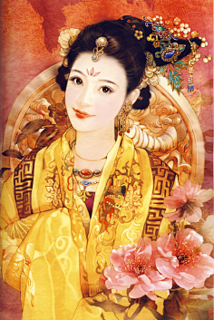 东方画姬,德珍_插画集之《东方绚华大系之②_汉妆潋滟》 金城公主
