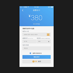 app支付页面