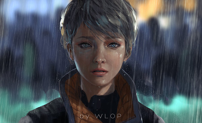 anime1772x1079wlopwlopanimegirlsdetroitbecomehumanvideogames