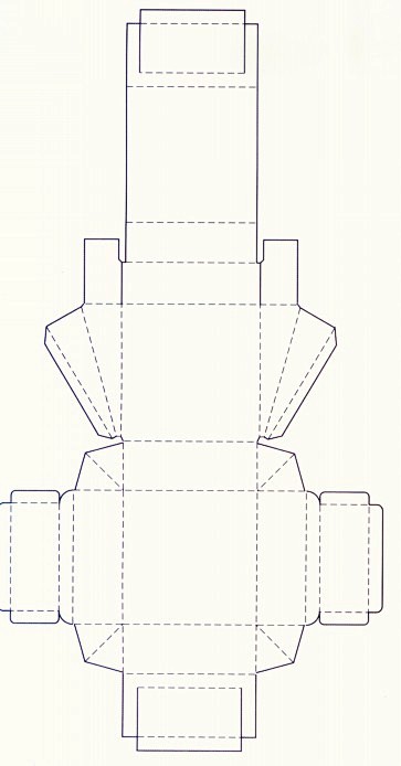 展示盒包装盒展开图设计欣赏