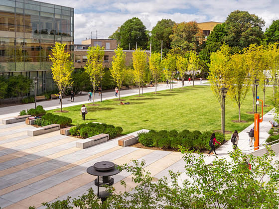 塞勒姆州立大学中庭景观salemstateuniversitylearningcommonsby