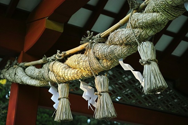 注连绳神社圣洁日本