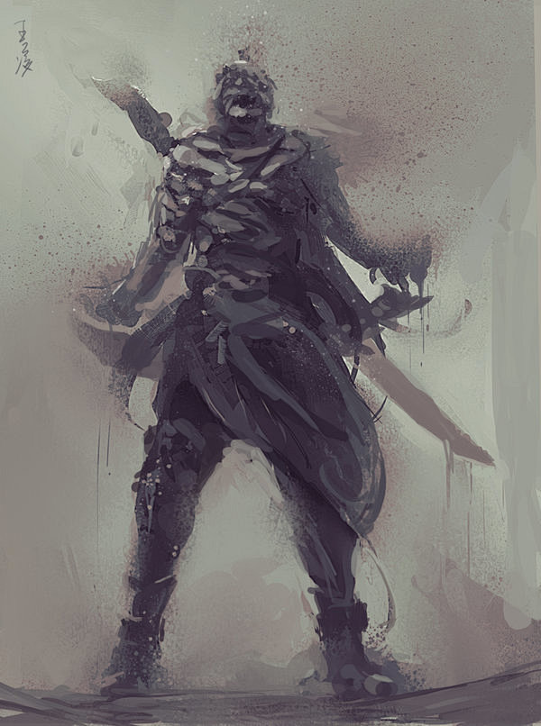 ghostblade by wlop#鬼.