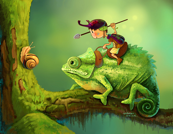 狩猎开始|插画|插画习作|qinhusenq - 原创作品 