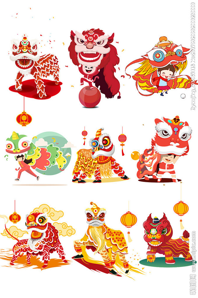手绘|壁画|软装-大肖从/bu零小白/bu转采于2018-09-01 10:34:28舞狮子