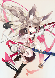 持刀少女