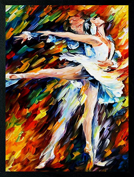 舞蹈人物油画5