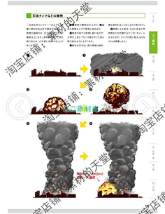 游戏动画特效 水火爆炸烟画法