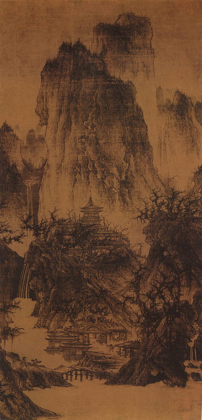 五代宋初画家李成山水画作品欣赏