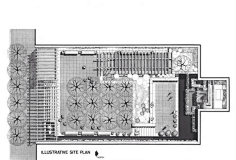 纽约曼哈顿中城区格林埃克公园  格林埃克公园里设有瀑布,皂荚树和