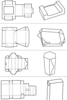 包装盒设计展开图
