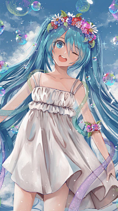 水的彩虹采集到初音未来