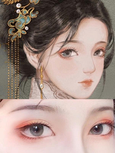 com 人面桃花相映红丨清冷温柔的古风仿妆~ : 亲爱的小红薯们 今天