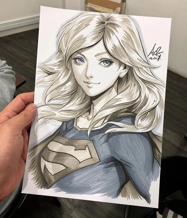 stanleyartgermlau刘展灏artgerm经常绘制知名作品中的角色融合了东西