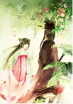 古风带背景人物