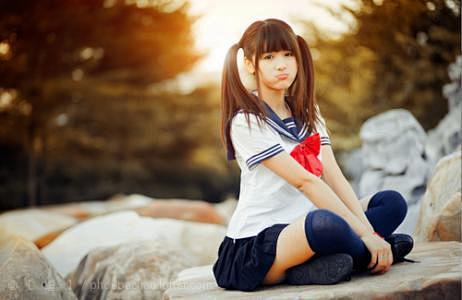 白色长筒袜学生图片_百度图片搜索