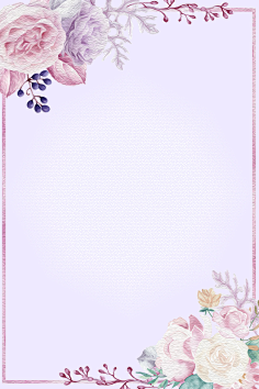 1-花瓣网|陪你做生活的设计师 | 淡紫色油画风花朵