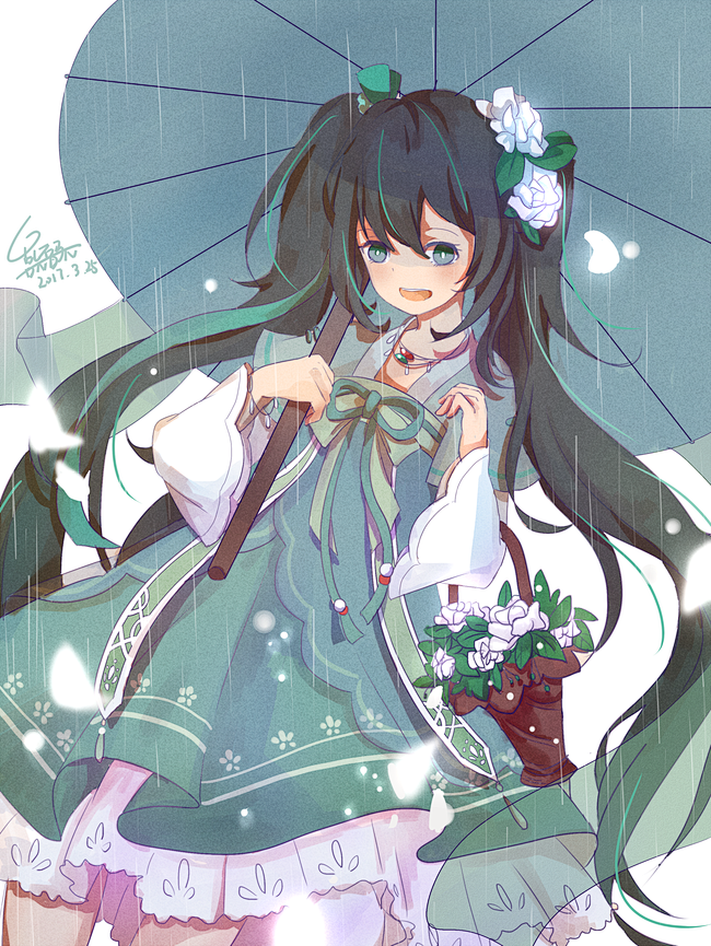 vocaloid初音未来同人图插画壁纸茉莉miku半次元第一中文cos绘画小说