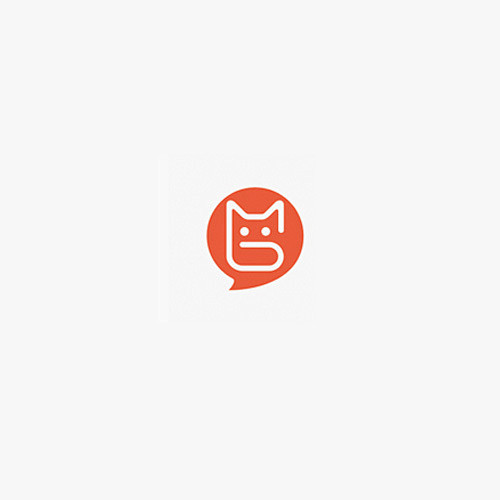 一组可爱的猫logo设计欣赏动物logo设计