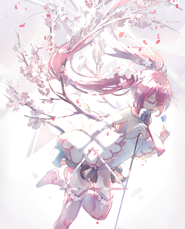 倾听ぃ樱花飘落的声音采集到初音