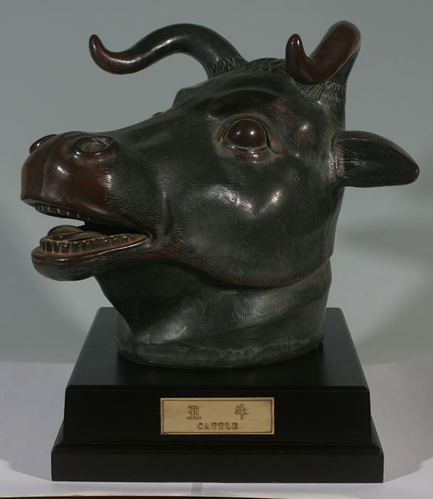 清圆明园十二生肖铜兽首12p