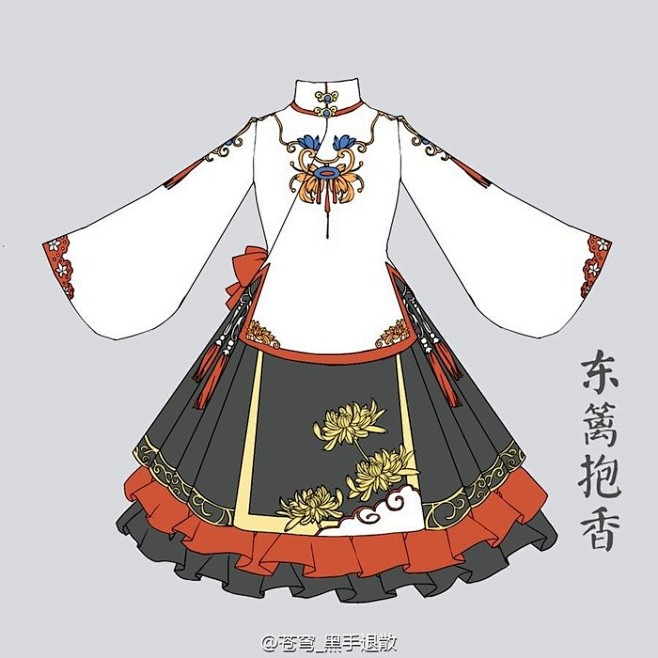 服装设计动漫哥特萝莉lolita古风
