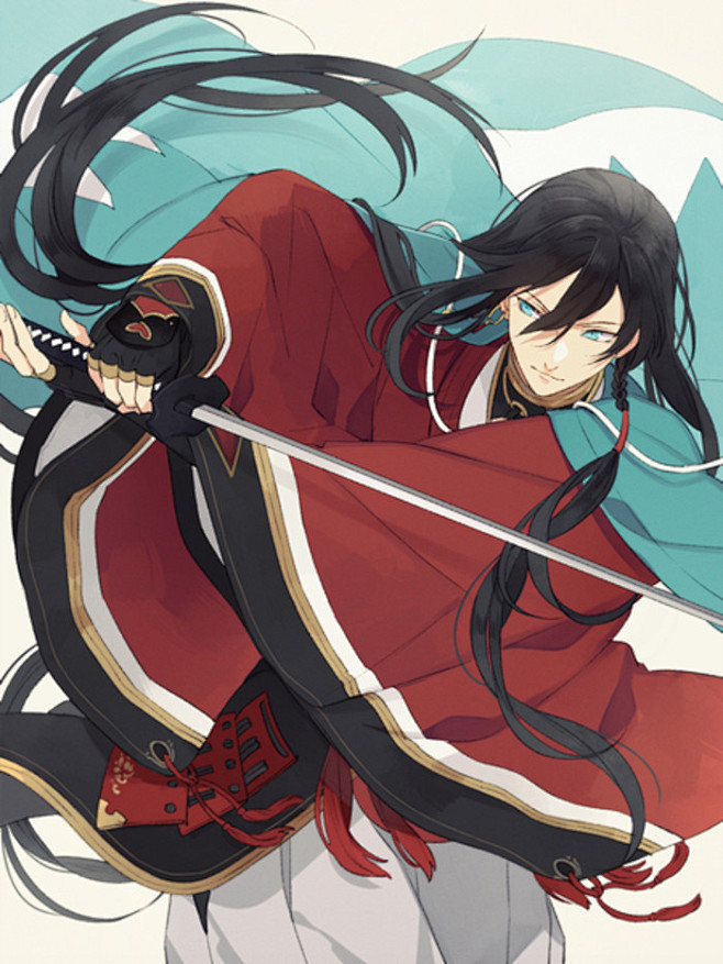 和泉守兼定刀剑乱舞id401332绘师t子id1823860二次元动漫长发美男子