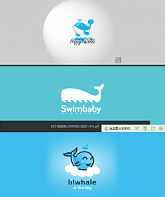 logo-花瓣网|陪你做生活的设计师 | 鲸鱼logo设计