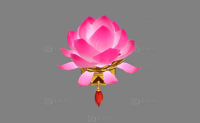宝莲灯荷花灯荷花法器何仙姑法宝神兵神武神器武器综合模型蛮蜗网