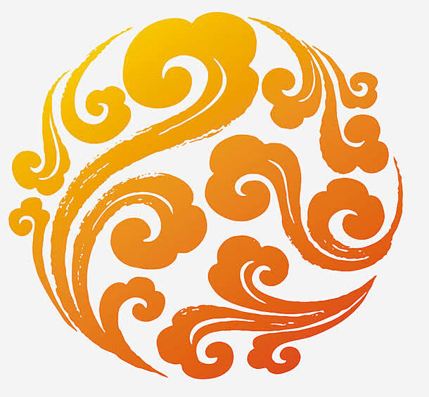中式古典祥云元素