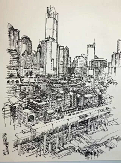 手有余香采集到建筑速写