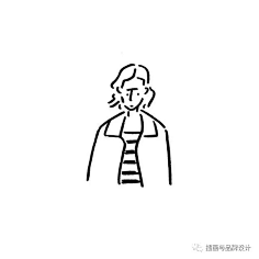 极简线条人物插画日本人气插画师