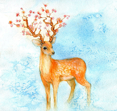 凝汐 的插画 梅花鹿1葡萄皮001采集到手绘 插画1采集www.pixiv.
