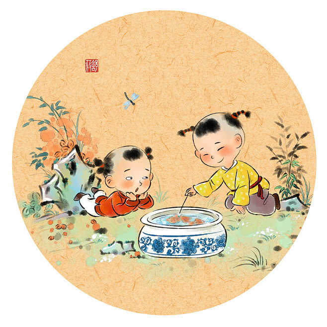 童趣插画